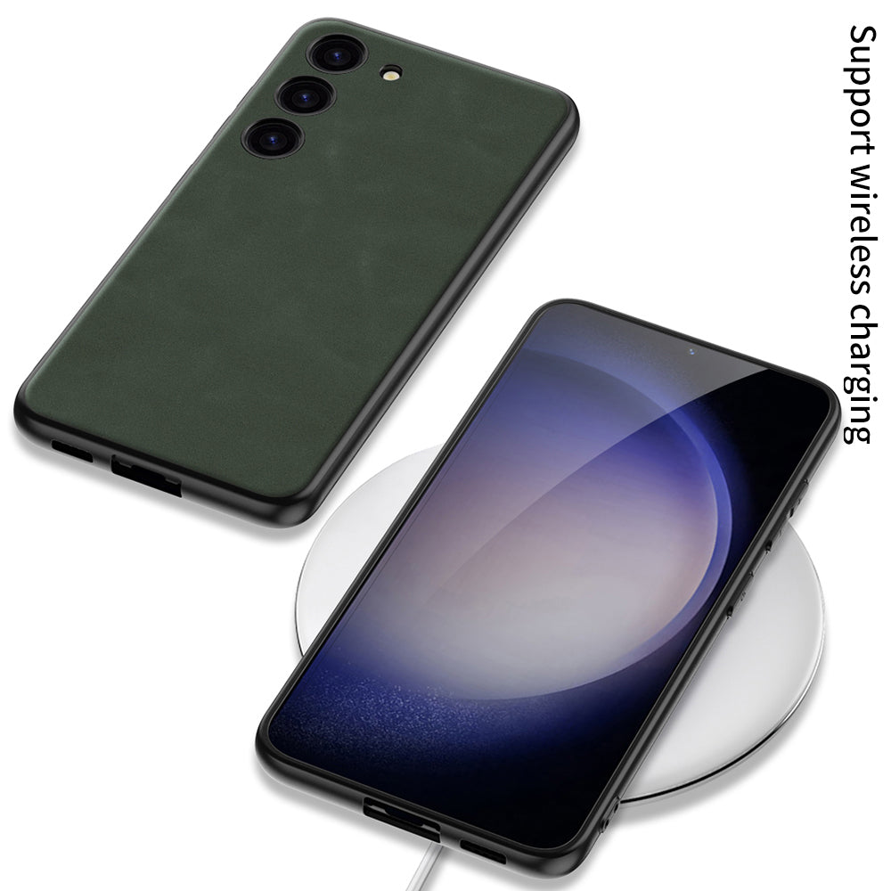 GKK pro Samsung Galaxy S23 matné pouzdro na telefon zadní kryt TPU rámu s koženým povrchem GKK pro Samsung Galaxy S23 matné pouzdro na telefon zadní kryt TPU rámu s koženým povrchem
